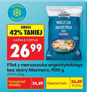 Filet z morszczuka argentyńskiego bez skóry promocja w Biedronka