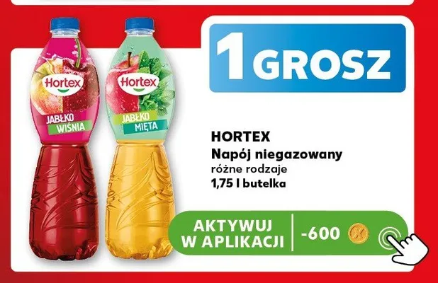 Napój niegazowany Hortex jabłko wiśnia promocja w Kaufland