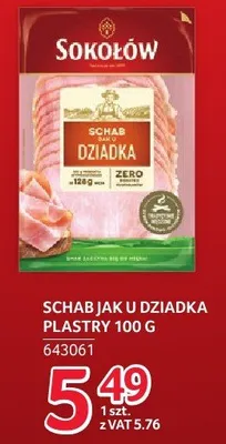 Schab jak u dziadka plastry 100 g promocja w Selgros