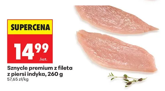 Sznycel premium z fileta z piersi indyka promocja w Biedronka