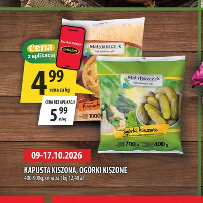 Ogórki kiszone Matjaszczyk promocja w Arhelan