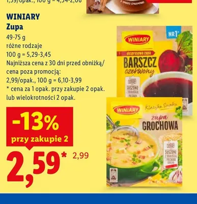Zupa Winiary promocja w Lidl
