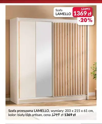 Szafa przesuwna Lamello promocja w Salony Agata