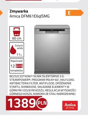 Zmywarka Amica DFM61E6qISMG promocja w kakto.pl