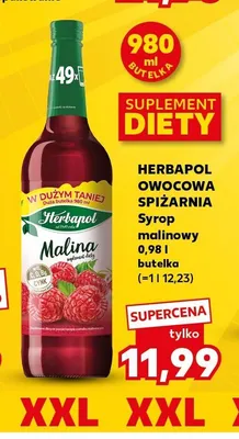 Syrop malinowy Herbapol Owocowa Spiżarnia suplement diety promocja w Kaufland