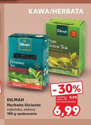 Herbata liściasta DILMAH promocja w Kaufland