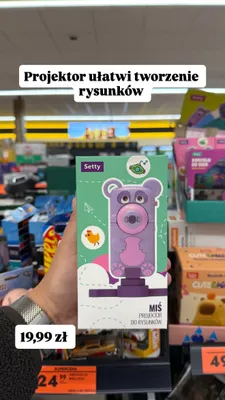 Projektor do rysunków Miś Setty promocja w Biedronka