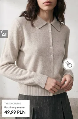 Rozpinany sweter promocja w Sinsay
