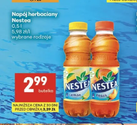 Napój herbaciany Nestea brzoskwiniowy promocja w Delikatesy Centrum