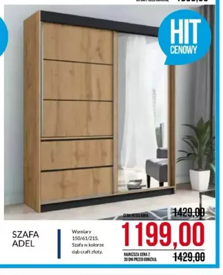 Szafa Adel promocja w Abra Meble
