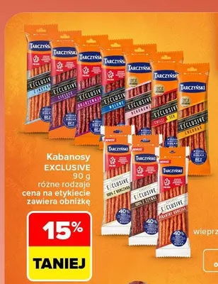Kabanosy Exclusive Tarczyński promocja w Carrefour Market