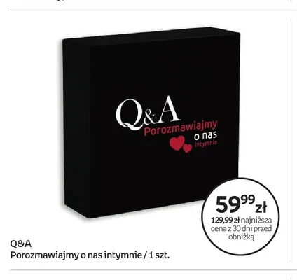 Gra karciana Q&A Porozmawiajmy o nas intymnie promocja w Empik
