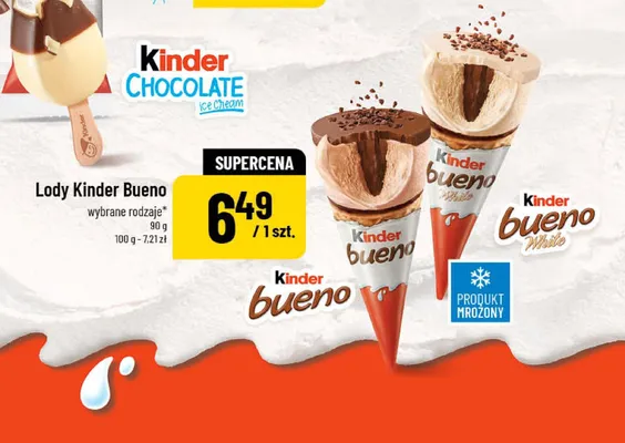 Lody Kinder Bueno wybrane rodzaje promocja w POLOmarket