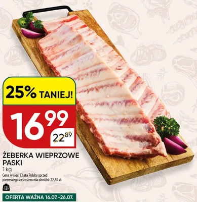 Żeberka wieprzowe na grilla Morliny promocja w Chata Polska