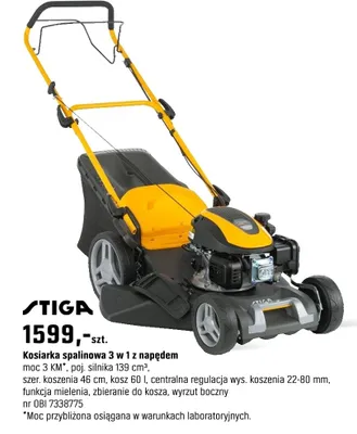 Kosiarka spalinowa 3 w 1 z napędem promocja w OBI