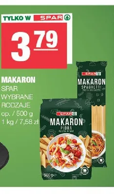 Makaron SPAR promocja w SPAR