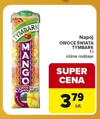 Napój Owoce Świata Tymbark promocja w Carrefour Express