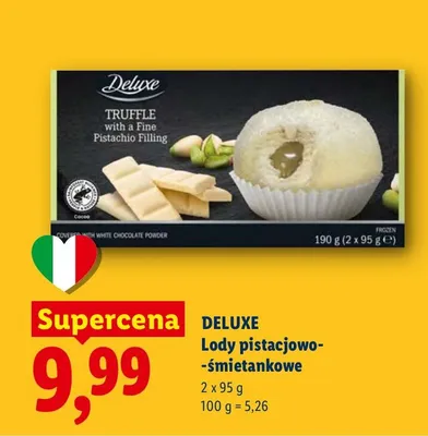 Lody pistacjowo-śmietankowe promocja w Lidl