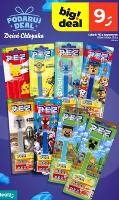 Cukierki PEZ z dyspenserem promocja w Dealz