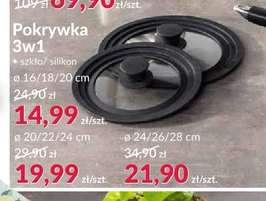 Pokrywka 3w1 16/18/20 cm promocja w Salony Agata