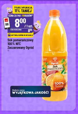 Sok pomarańczowy NFC Zaczarowany Ogród 100% promocja w POLOmarket