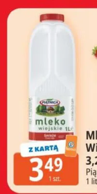 Mleko Wiejskie 3,2% Piątnica promocja w Leclerc