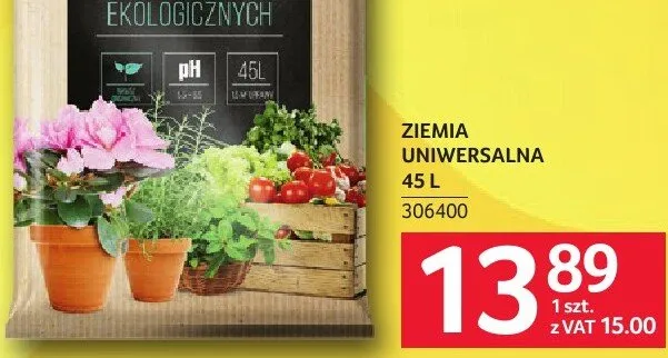 Ziemia uniwersalna 45 L promocja w Selgros