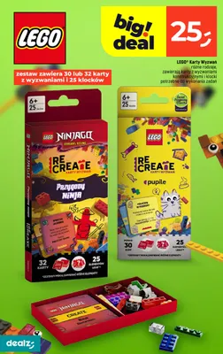 Karty wyzwań LEGO Ninjago ReCreate Przygody Ninja promocja w Dealz