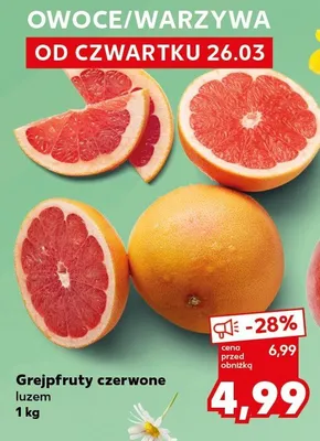Grejpfruty zielone promocja w Kaufland