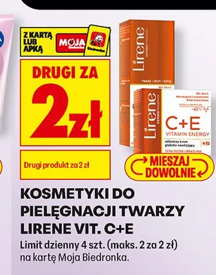 Krem do twarzy Lirene Vit. C+E promocja w Biedronka