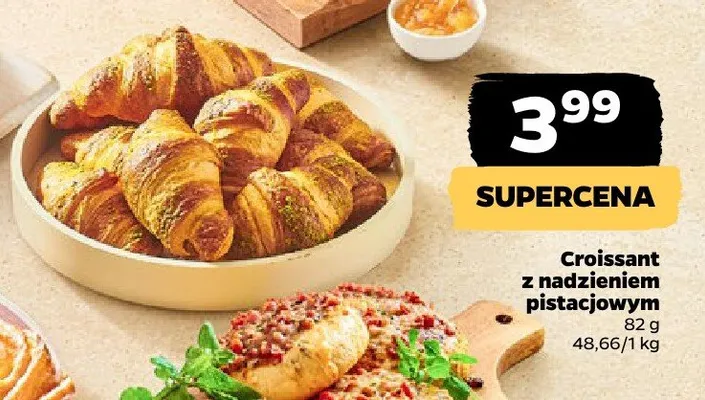 Croissant z nadzieniem pistacjowym promocja w Netto