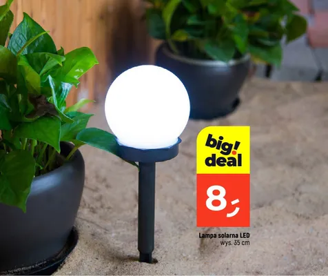 Lampa solarna LED promocja w Dealz