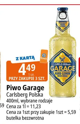 Piwo Garage Carlsberg Polska promocja w Leclerc