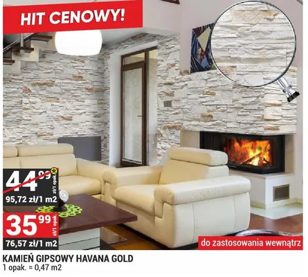 Kamień gipsowy Havana Gold promocja w Merkury Market