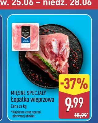 Łopatka wieprzowa Mięsne Specjały promocja w Aldi