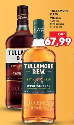Whisky D.E.W. 40% alk. promocja w Kaufland