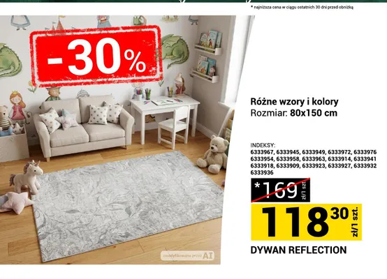 Dywan Reflection 80x150 cm promocja w Merkury Market