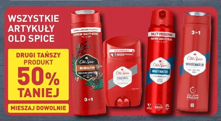 Dezodorant w sprayu Old Spice Whitewater promocja w Aldi