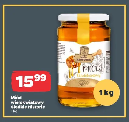 Miód wielokwiatowy Słodkie Historie promocja w Netto