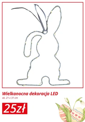 Wielkanocna dekoracja LED promocja w KiK
