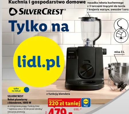 Robot planetarny z blenderem Silvercrest promocja w Lidl