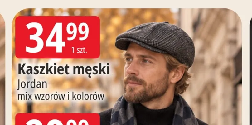 Kaszkiet męski Jordan promocja w Leclerc