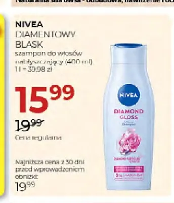 Szampon do włosów nabłyszczający Diamentowy Blask Nivea promocja w Drogerie Jawa