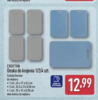 Deska do krojenia CROFTON 43x27x0,6cm promocja w Aldi