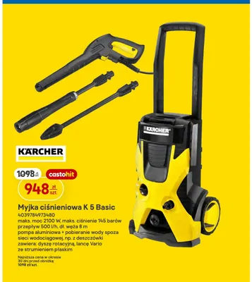 Myjka ciśnieniowa K 5 Basic Kärcher promocja w Castorama
