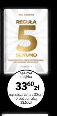 Książka Reguła 5 sekund Mel Robbins promocja w Empik