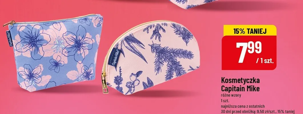 Kosmetyczka różne wzory Capitain Mike promocja w POLOmarket