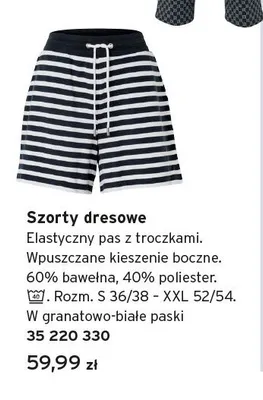 Szorty dresowe Tchibo promocja w Tchibo