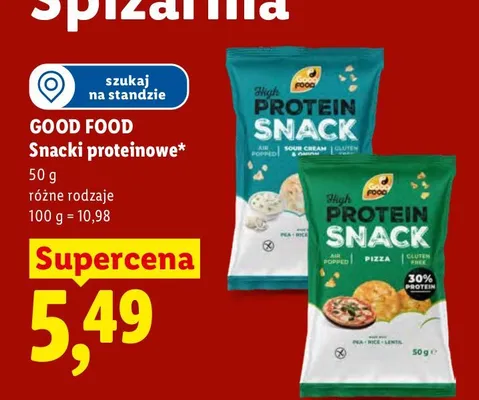 Snacki proteinowe Good Food Sour Cream & Onion promocja w Lidl