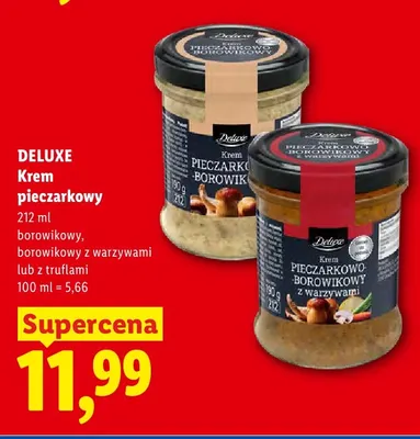 Krem pieczarkowy borowikowy Deluxe promocja w Lidl